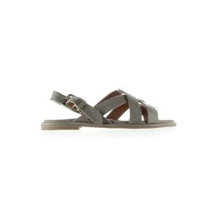 FRYE TAIT BOHO LEATHER CRISSCROSS BUCKLE SANDALS GREY NWT SZ 7.5